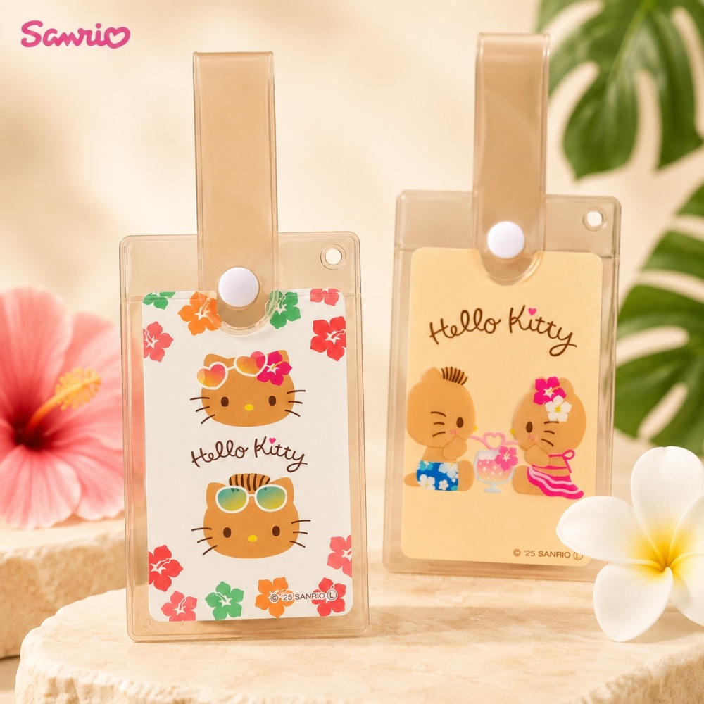 Tan Stationery & Office Supply - Porta Tarjetas Transparente Original de Sanrio