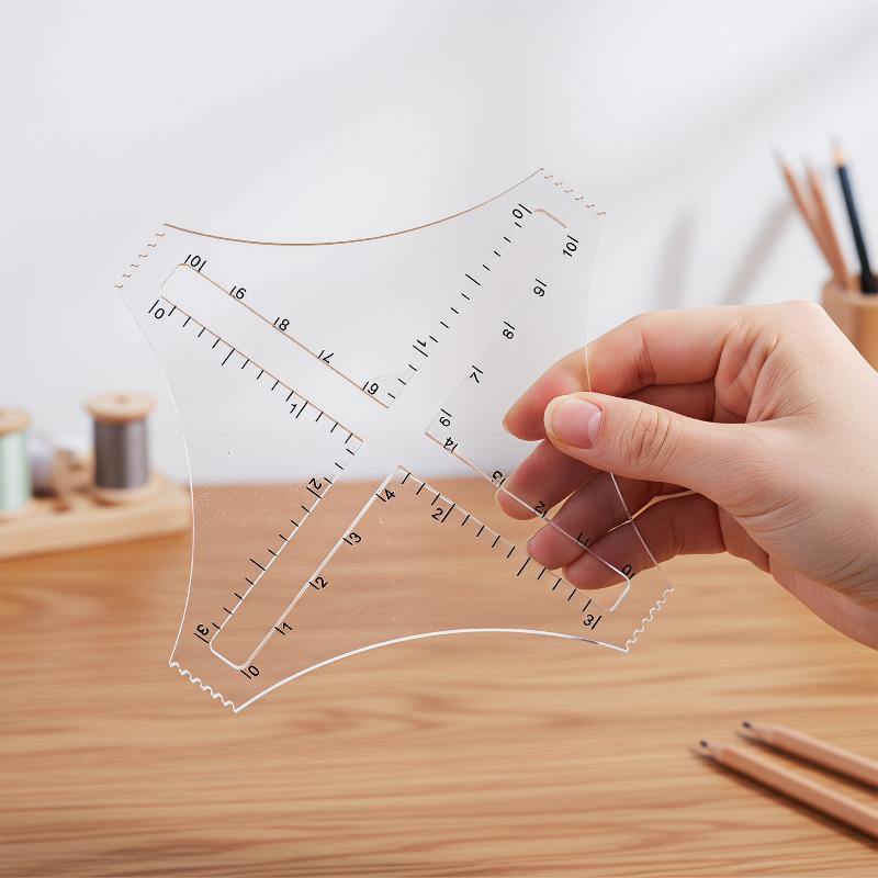 Ruler Set Transparent - Regla de Densidad de Tejido Acrílica