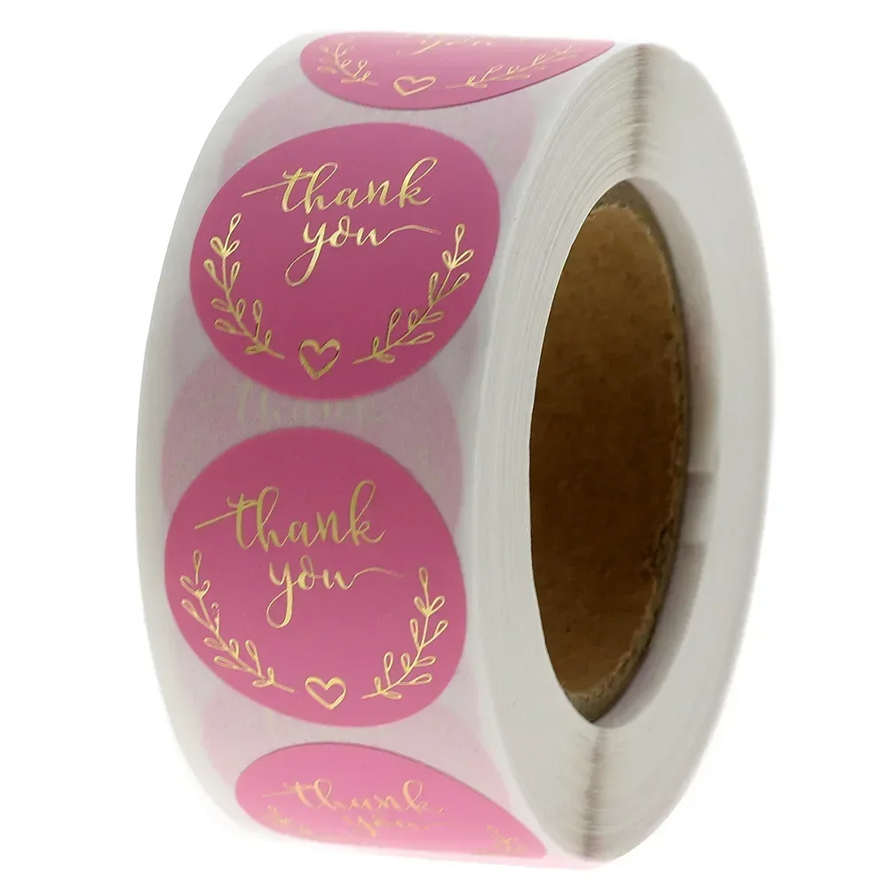 Stationery Supplies Business - 50-500 pegatinas de agradecimiento de papel
