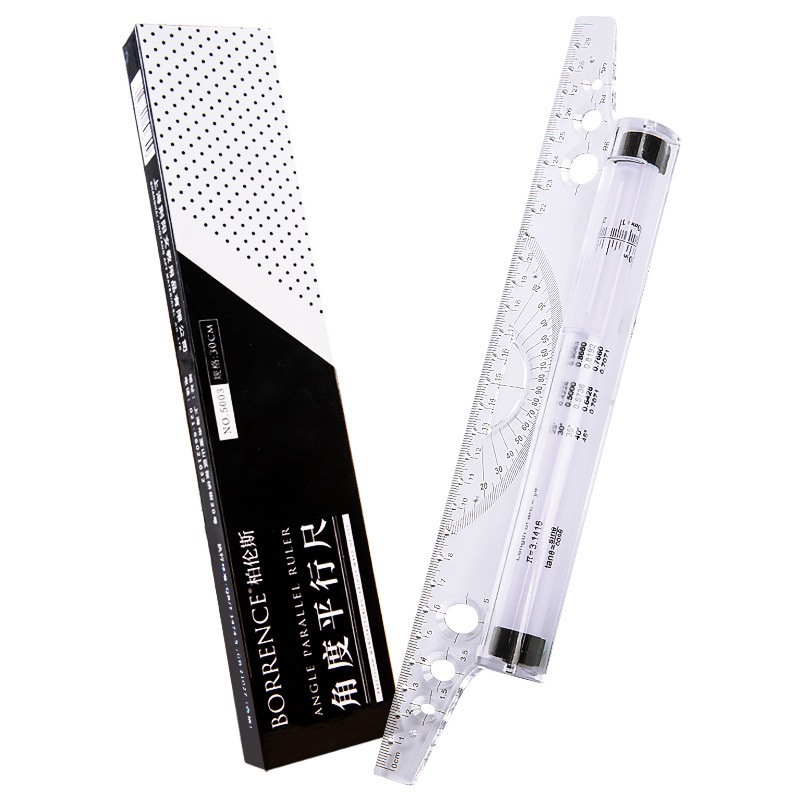 Ruler Set Transparent - Regla de rodillo paralelo transparente de