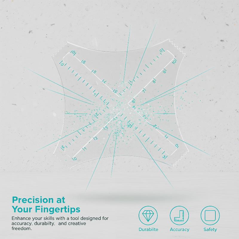 Regla de densidad transparente - Ruler Set Transparent reseña y precio