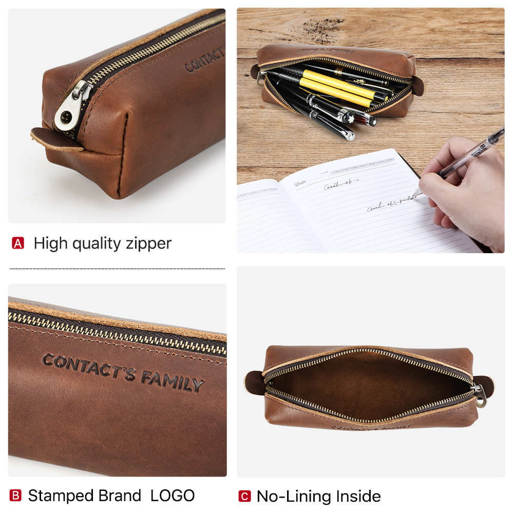 Estuche de lápices de cuero Re - Stationery Supplies Business reseña y precio