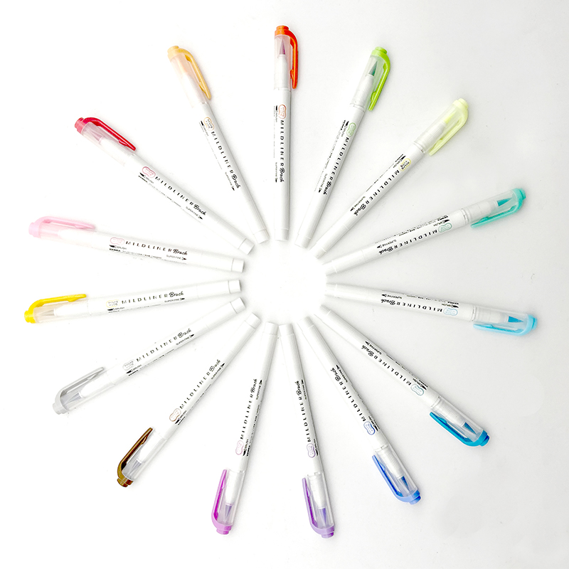 Zebra-pluma de pincel WFT8, ma - Zebra Pen Mildliner reseña y precio