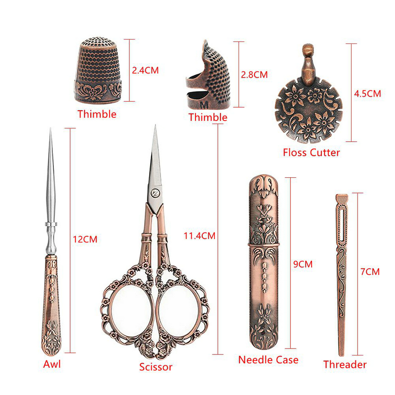 Kit de costura Vintage, juego  - Scissors Stainless Craft reseña y precio