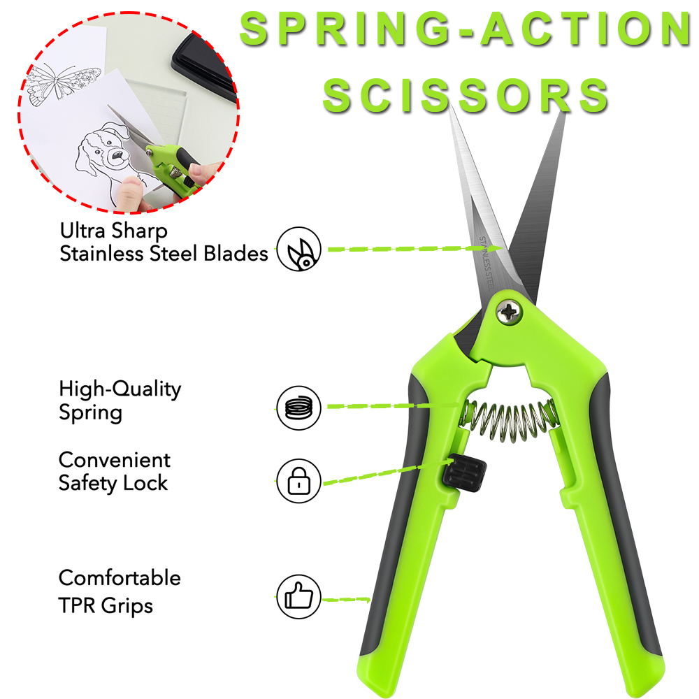 Tijeras ergonómicas de acción  - Scissors Stainless Craft reseña y precio