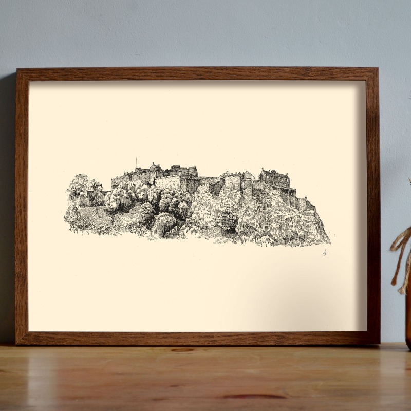 Póster Vintage del Castillo de - Fountain Pen Ink reseña y precio
