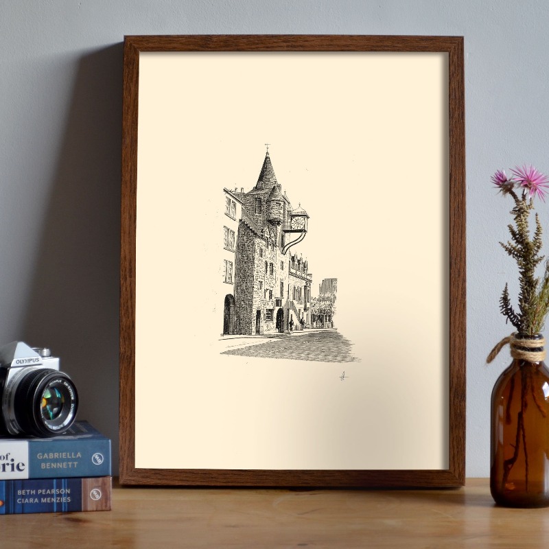 Póster Vintage del Castillo de - Fountain Pen Ink reseña y precio